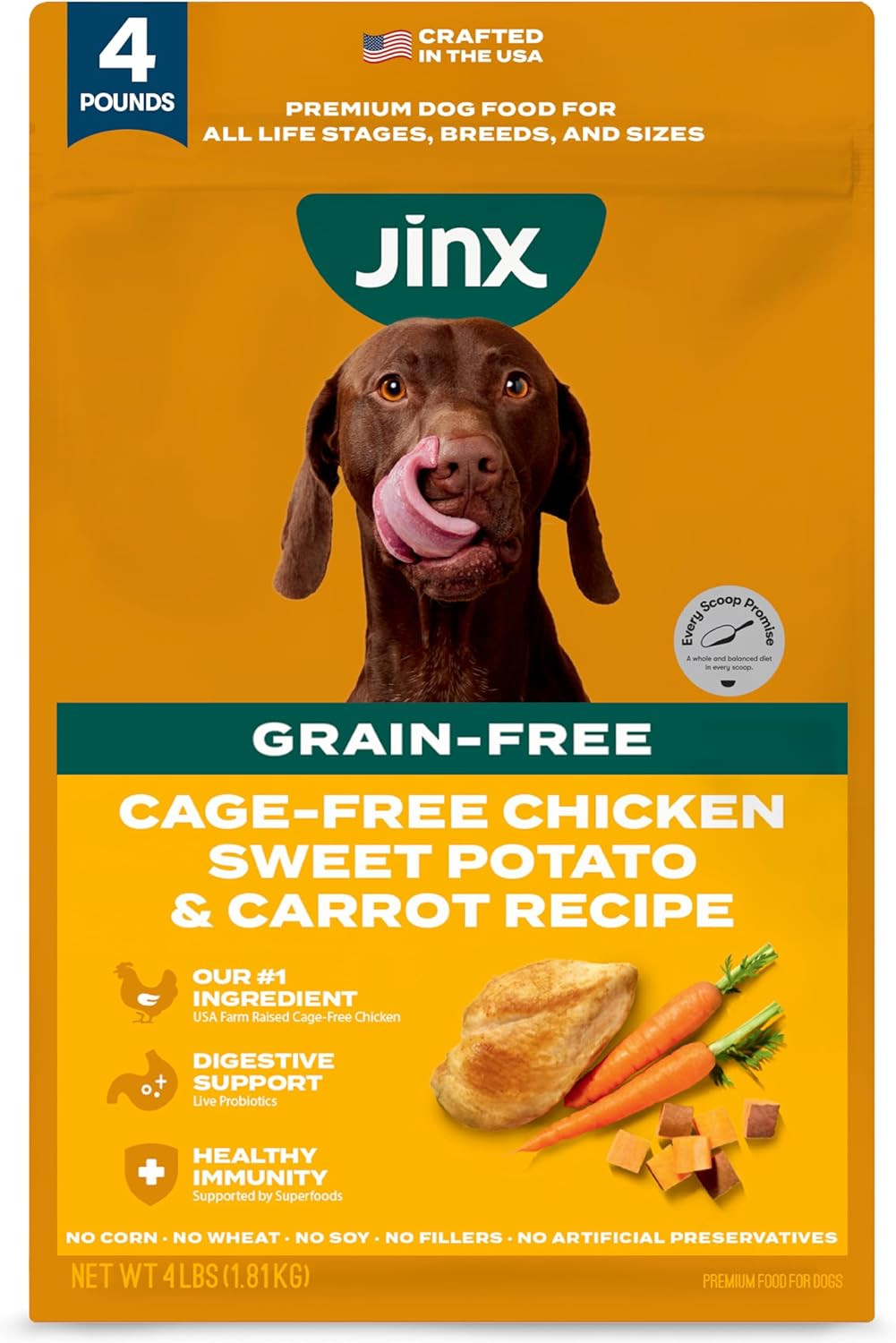 Jinx Premium Grain-Free Dry Dog Food, for All Lifestages - R