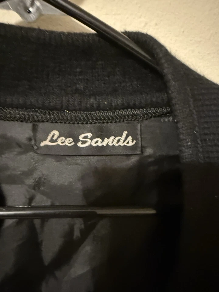 Suéter Cárdigan Lee Sands Vintage Negro Con Cuentas - Mezcla Angora Rabbit Talla Única N Foto 4 de 4