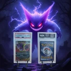 2025 POKEMON PFL EN-PHANTASMAL FLAMES #056 MEGA GENGAR EX PSA 10