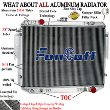 4row Aluminum Radiator For 1999-2003 Dodge Ram 1500 2500 3500 Van 3.9l5.9l.