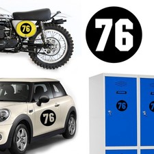 Number 76 Via, Sticker Vinyl