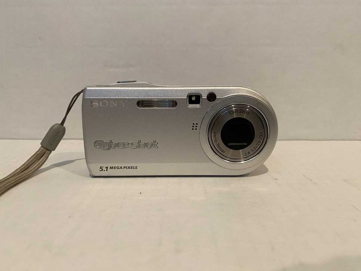 Sony Cyber-shot DSC-P100 5.1MP Digital Camera - Silver for sale