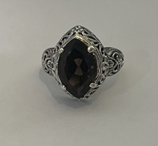 Vintage Ring sterling silver sz. 6 Brown Stone  pretty 