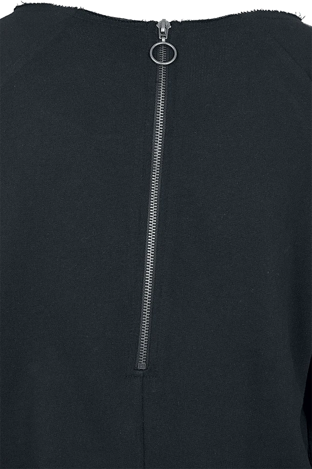 Urban Classics Jumpsuit Damen Ladies Long Sleeve Terry Jumpsuit schwarz - Bild 4 von 4