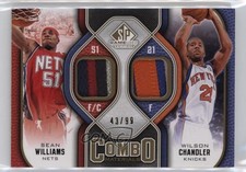 2009 SP Game Used Combo Materials 43/99 Sean Williams Tyson Chandler Patch 2d8