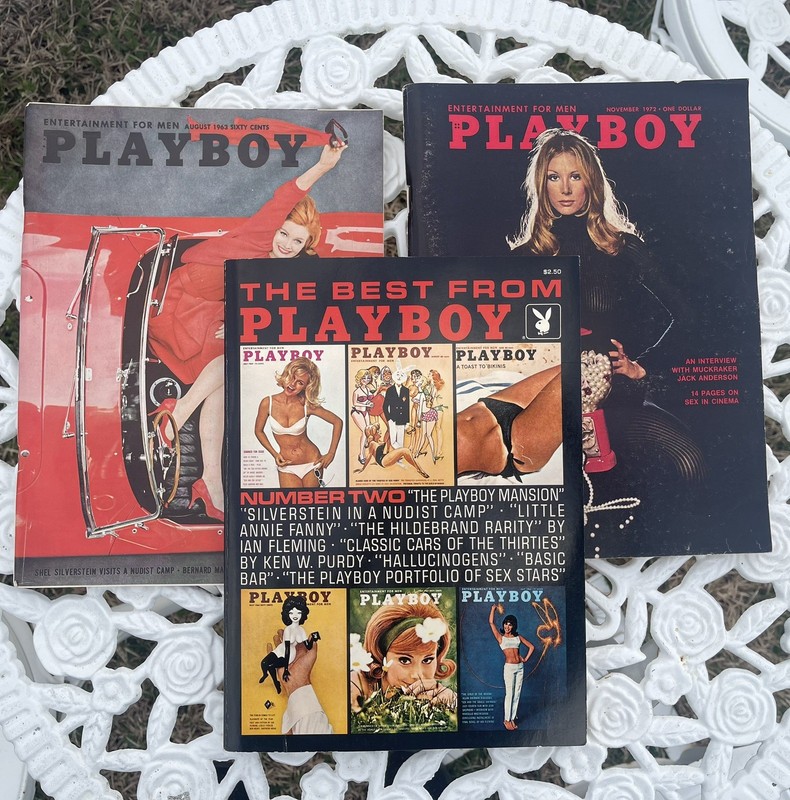 PLAYBOY lot of 3 vintage magazines 1963,1968 & 1972 ONE IS THE BEST OF PLAYBOY!!