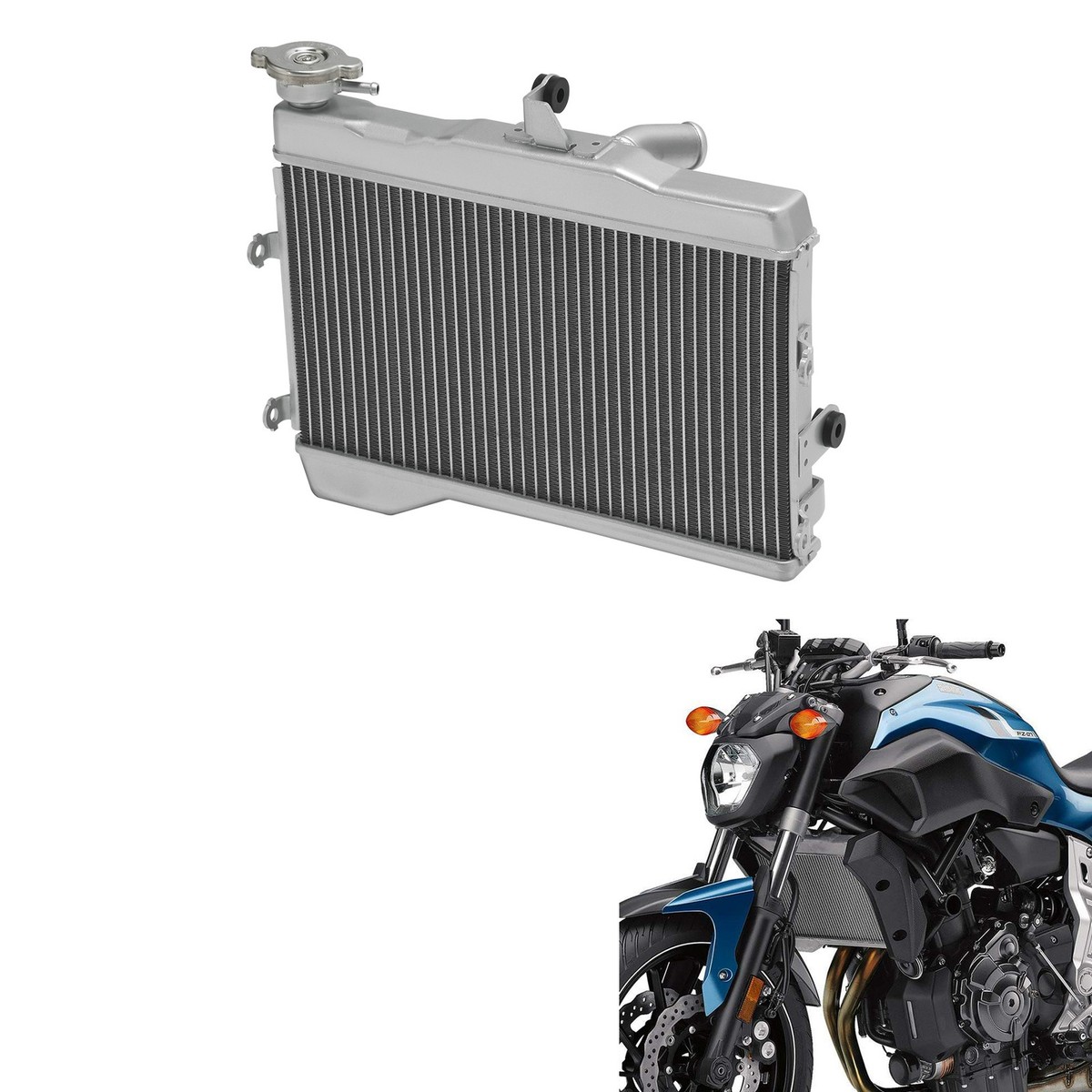 Aluminum Radiator Cooling Cooler Fit For YAMAHA MT07 2021-2024