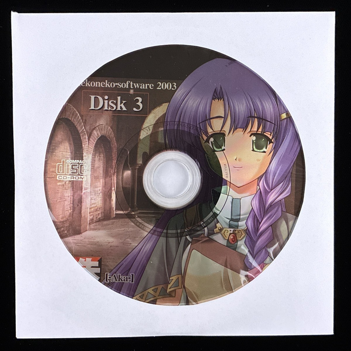 Disc Only NekoNeko Soft 朱 Aka Windows CD-ROM PC Visual Novel Game