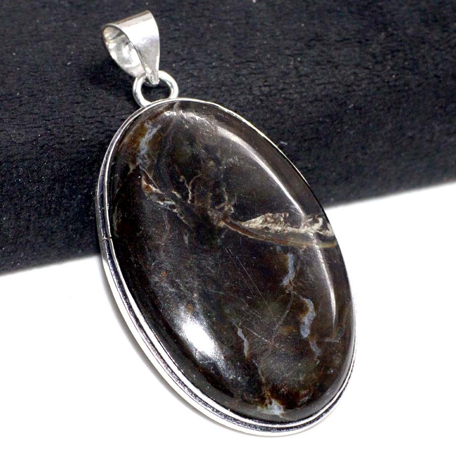 Stick Agate 925 Silver Plated Handmade Pendant 2.1