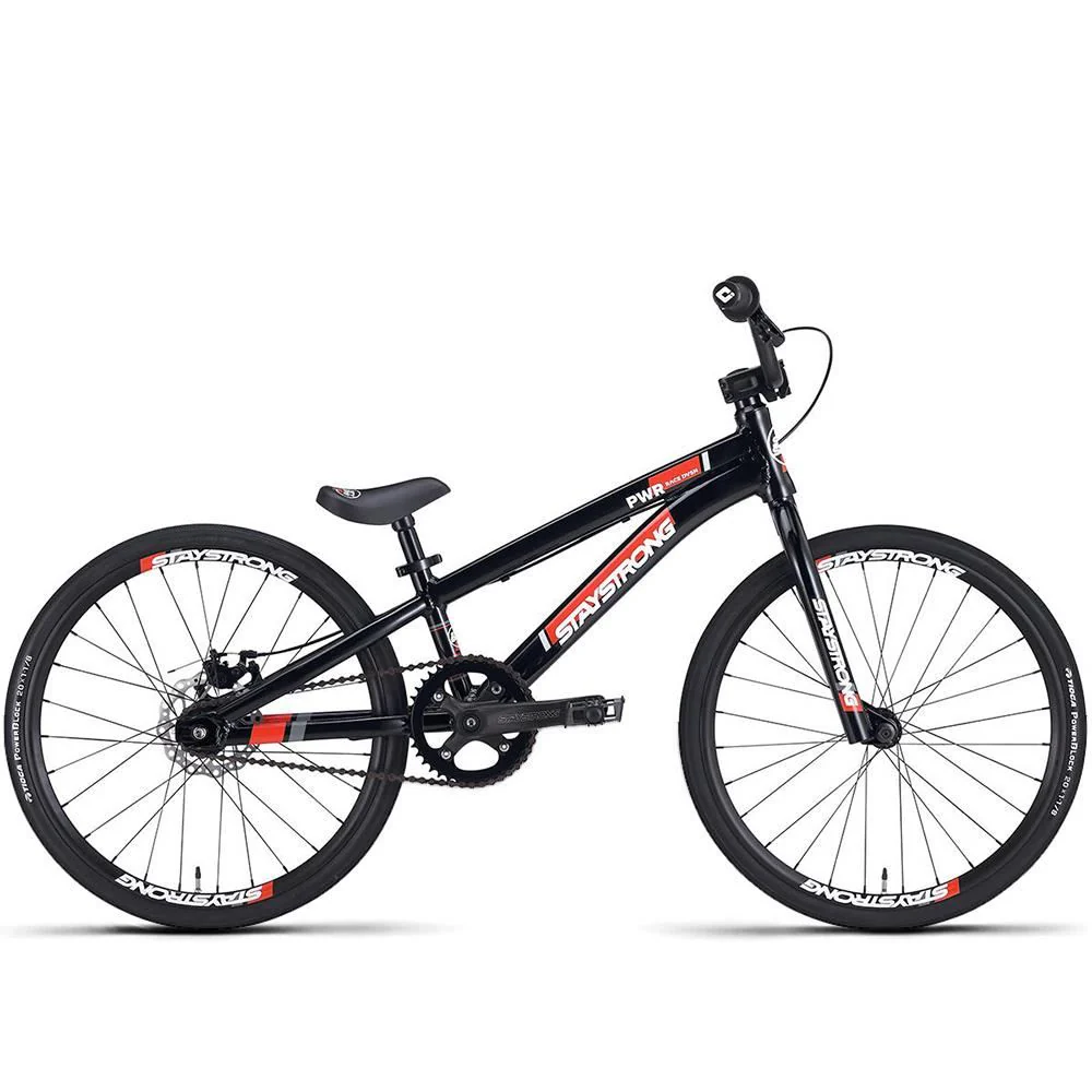 STAYSTRONG PWR Series Aluminum BMX Disc Brake Race bike Black