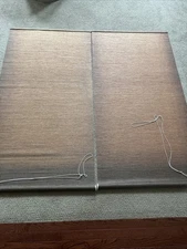 Set Of Two Vintage Bamboo Window Shades