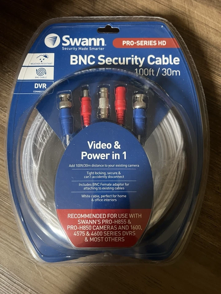 Swann Security System Cable Video & Power 100ft/30M BNC Connection BRAND NEW - Image 3 of 3