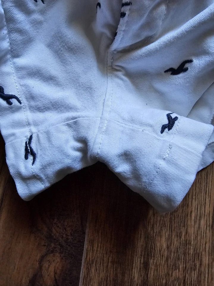 Pantalones Cortos Hollister De Colección Tiro Súper Bajo Micro Mini Estampado Y2K Festival Foto 4 de 4