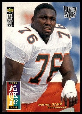 1995 Collector's Choice #12 Warren Sapp Player's Club