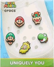 Super Mario Schuh Charms Original Original Jibbitz 5er Pack gro&szlig;er Spa&szlig; Top Preis
