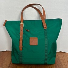 Borsa Bric’s Sportina in nylon verde con manici e accenti in pelle - molto bella!