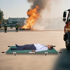 Folding Stretcher Set Portable Patient Transport Stretching Tool Kit for Medical