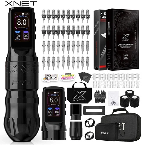 XNET Titan270 Wireless Tattoo Machine Full Kit Brushless Motor 4.0+5.0mm Stroke - product listing photo