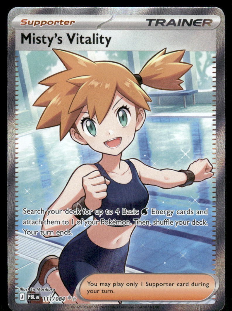 Misty's Vitality Pitch Black [111/084] Ultra Rare Holofoil NM Pokemon