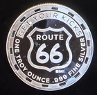 Route 66 Get Your Kicks SMI Mint Highway Toned Bullion-0.999 Silver 1 Oz Coin