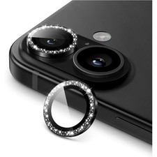 Glitter Bling Metal Ring Camera Lens Protector For iPhone 17 16 15 14 13 Pro Max