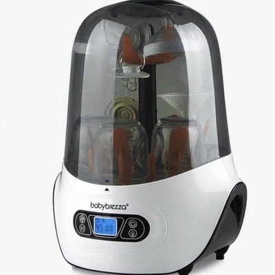 babybrezza Electric Bottle Sterilizer Digital Display Removable Tray White