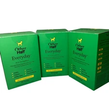 Other Half Everyday Bacon Pumpkin Flavor Dog All-In-One Supplement Lot Of 3