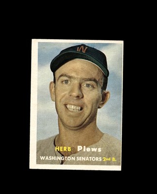 1957 Topps 169 Herb Plews RC VG-EX #D1,520027