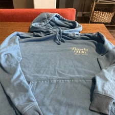 H&M Beverley Hills Rodeo Drive BLUE HOODIE Size Small