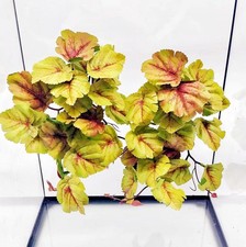 2 PCS Reptile Plants Terrarium Amphibian Habitat Fake Hanging Decor Yellow