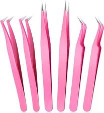 High Precis Lash Tweezers Set Stainl Steel Eyelash Extens