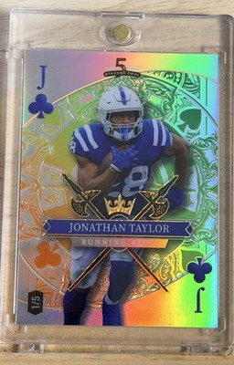Wild Card 2026 Jonathan Taylor Card Draw Stacked Deck #SDJC-JTN Serial 1/5