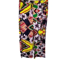 Attitudes by Renee Petite Casa Comfy Printed Pant with Piping Details PL Size