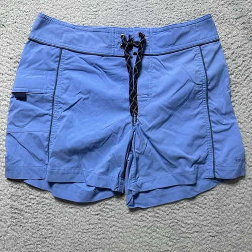 Patagonia Outdoor Board Shorts Women's Size 4 Drawstring Flap Pocket Blue