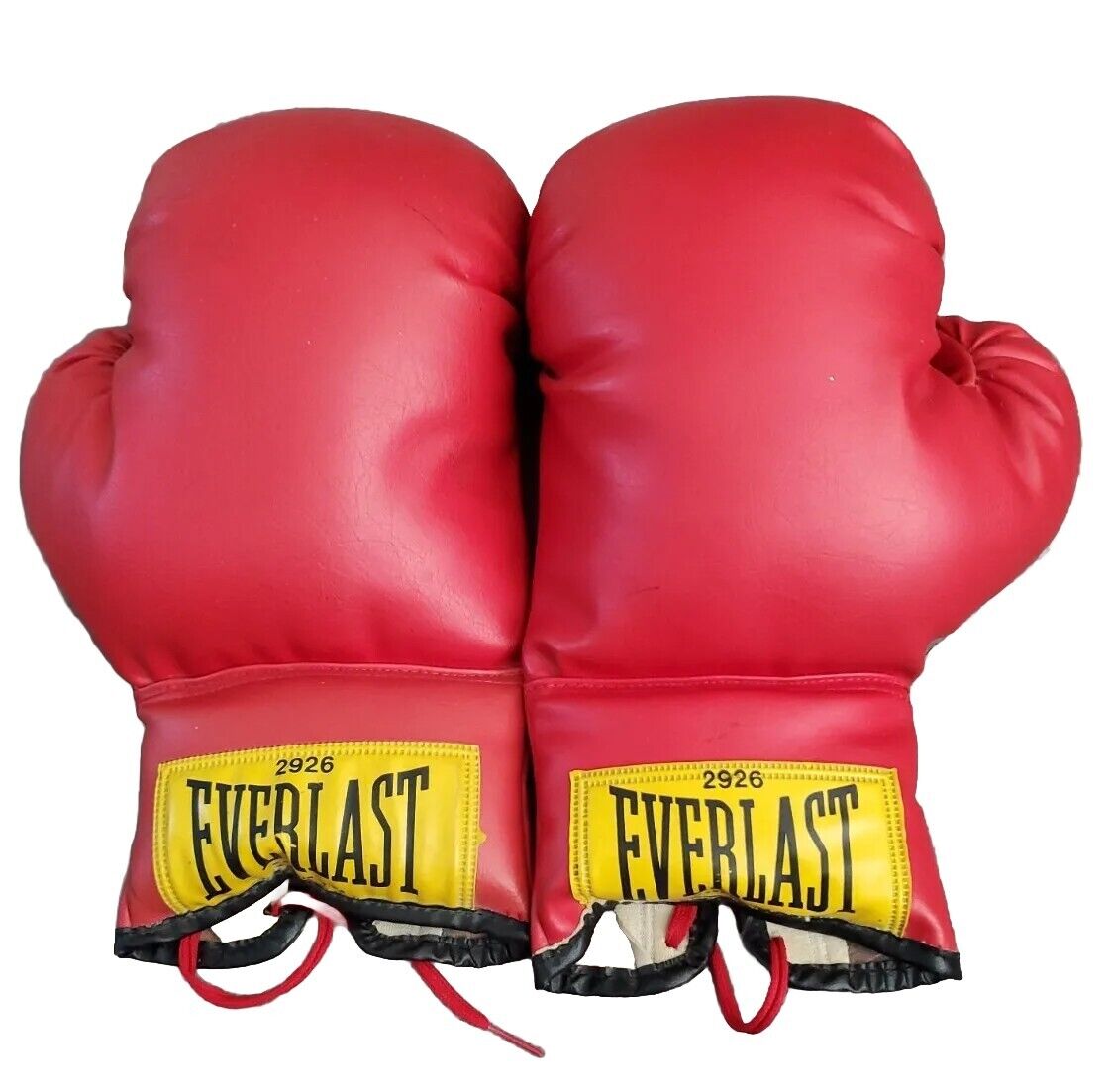 VTG. Everlast 2926 Unisex LaceUp Red Boxing Training Gloves VTG. Everlast 2926 Unisex LaceUp Red Boxing Training Gloves