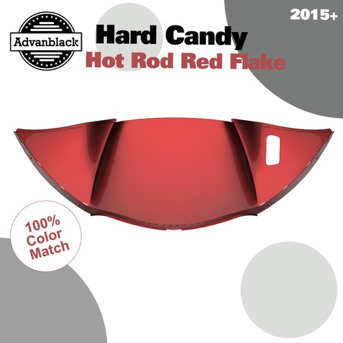 Carenado conducto de aire de escamas rojas Hard Candy Hot Rod se adapta a Harley Road Glide FLTRX 2015+ - Imagen 7 de 7