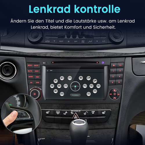 Radio de coche Android 13 Carplay GPS CD Navi para Mercedes Benz Clase E W211 W219 - Imagen 12 de 16