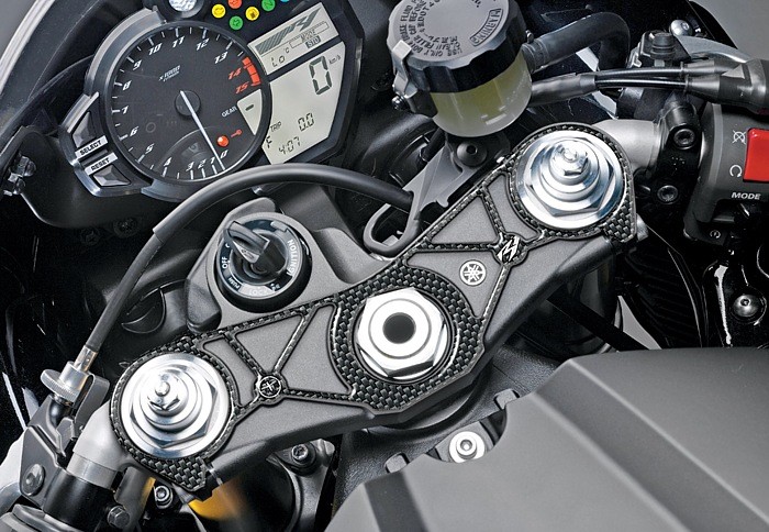 Adesivo Resina 3D Labelbike Per Piastra Forcella YAMAHA YZF R1 2009-2011 - Protezione Antigraffio - 2