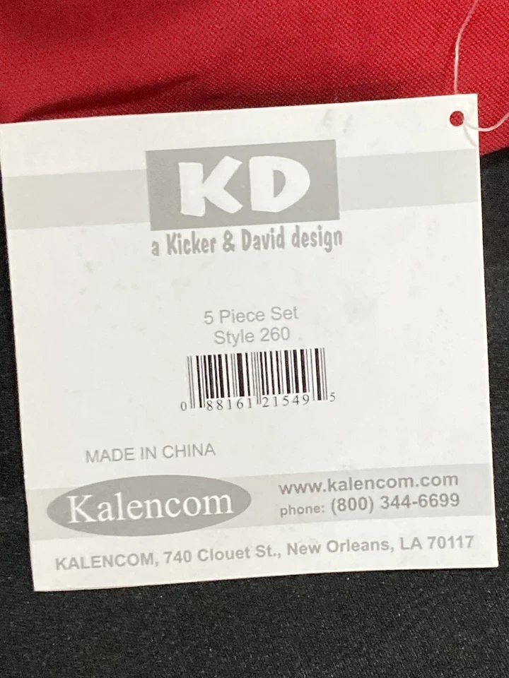 Kalencom Red Diaper Bag W/Set - Image 3 of 4