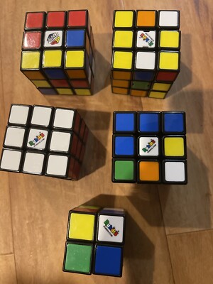 Rubik s Cube Lot: 3x3 Standard (3), Vintage 3x3, & 2x2 Cube