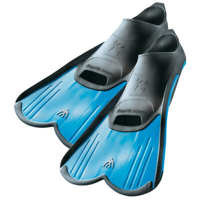 Open Box Cressi Light Short Blade Fins, Blue, Size: 37/38