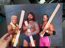 Bret the hitman hart Hacksaw Jim Duggan Ronnie 11X14 PHOTO AUTOGRAPHED Signed