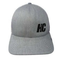 HC Snapback Mesh Back Trucker Hat Gray One Size Mesh Back Flexfit 110