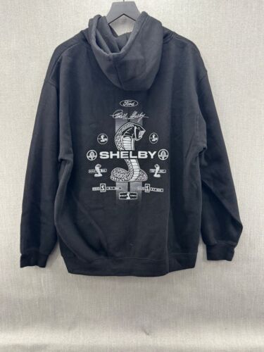 Shelby Cobra Mustang Logo Hoodie Official Licensed JH Design XLarge - Picture 2 of 3
