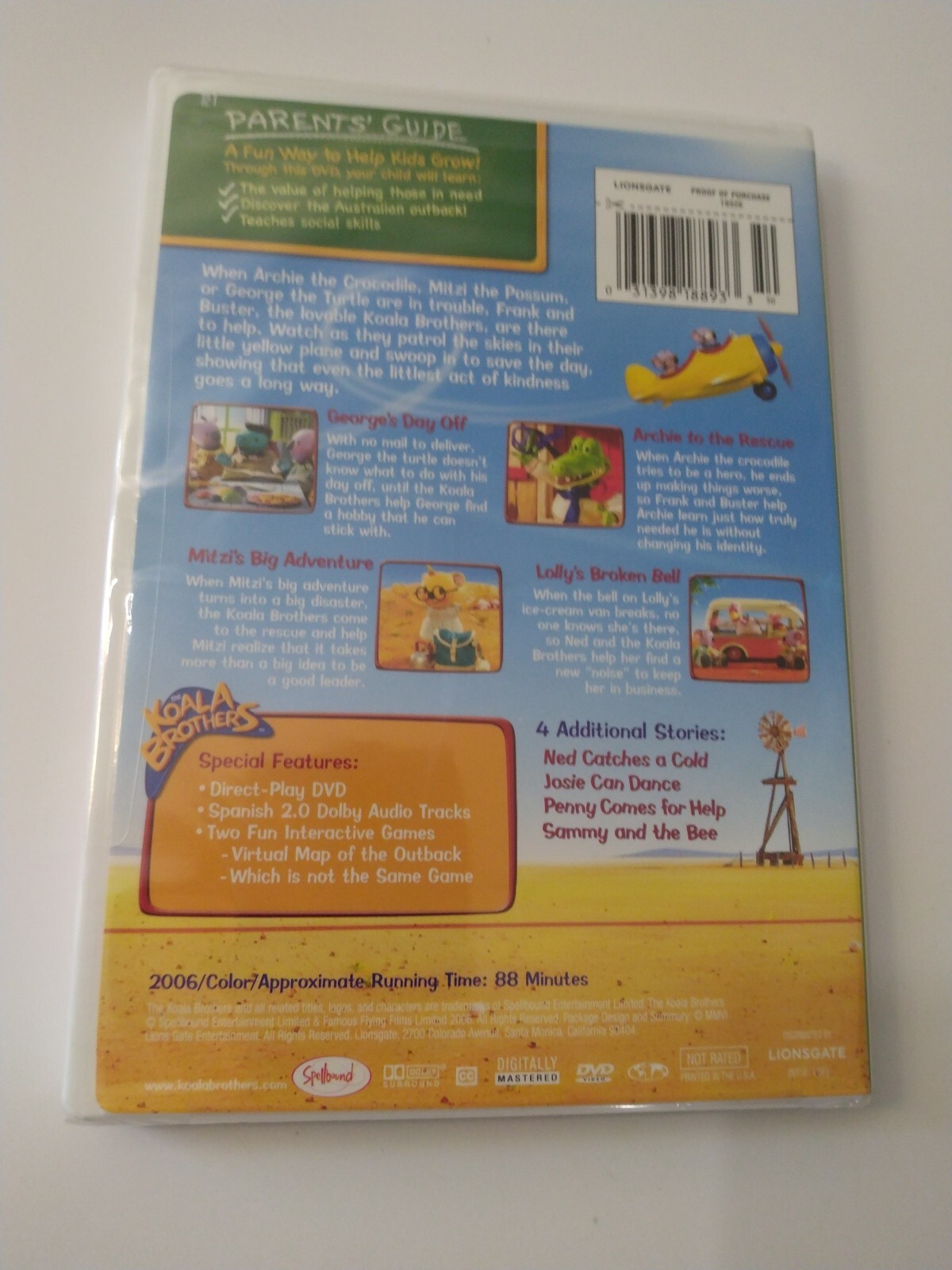 NEW Playhouse Disney The Koala Brothers “A Day in the Outback” DVD