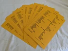 WWII US AAF 1945 Pilots Co-Pilot's Check List B-29 B-29A lot of 10 copies reprod