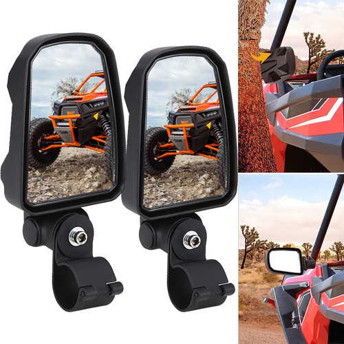 LED Rear-View Mirrors Rear View Mirrors UTV Side Rear View Mirrors With LED Lights - Fits Polaris RZR 800/900/1000/Turbo, 1.75-2" Roll Cage Munirater UTV Accessories - Foto 7