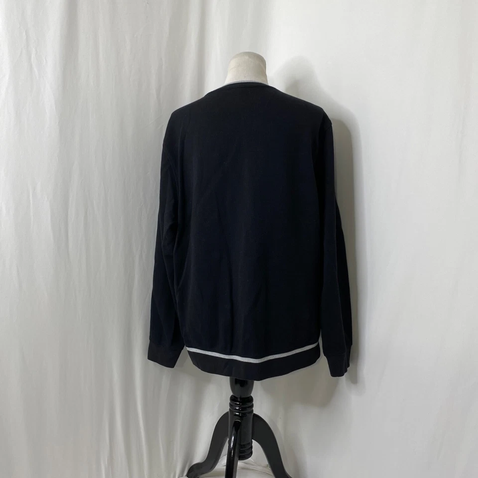 Sudadera para mujer XL Alfani negra manga larga cuello redondo elástica Foto 4 de 4