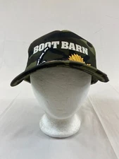 Womens Boot Barn Trucker Hat Snapback Cap Patches Camoflauge Mesh Back OSFM OTTO
