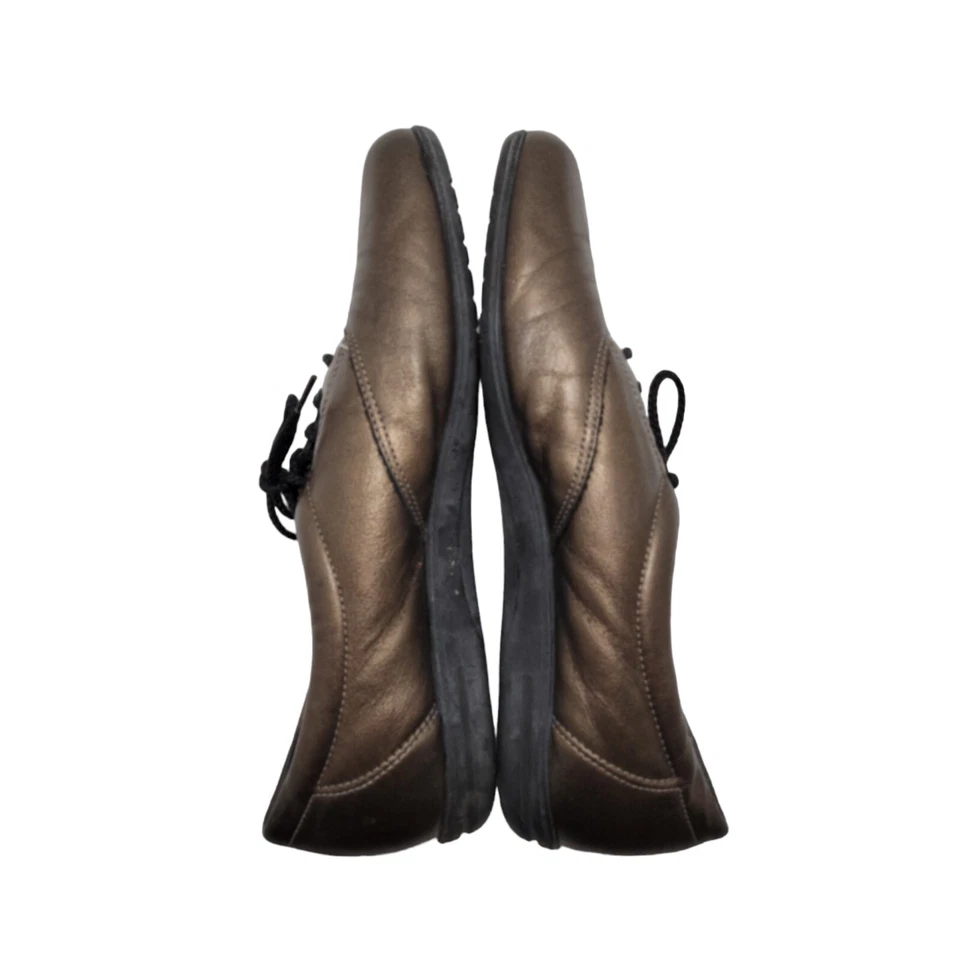 女式 Easy Spirit 防重力青铜舒适平底系带 7 B 码 — 第 2/4 张图片